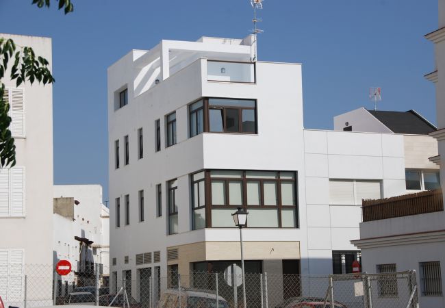 Apartment Mercurio 1 outside – Villas Flamenco Rentals (Conil) Apartment Mercurio 1 outside – Villas Flamenco Rentals (Conil)